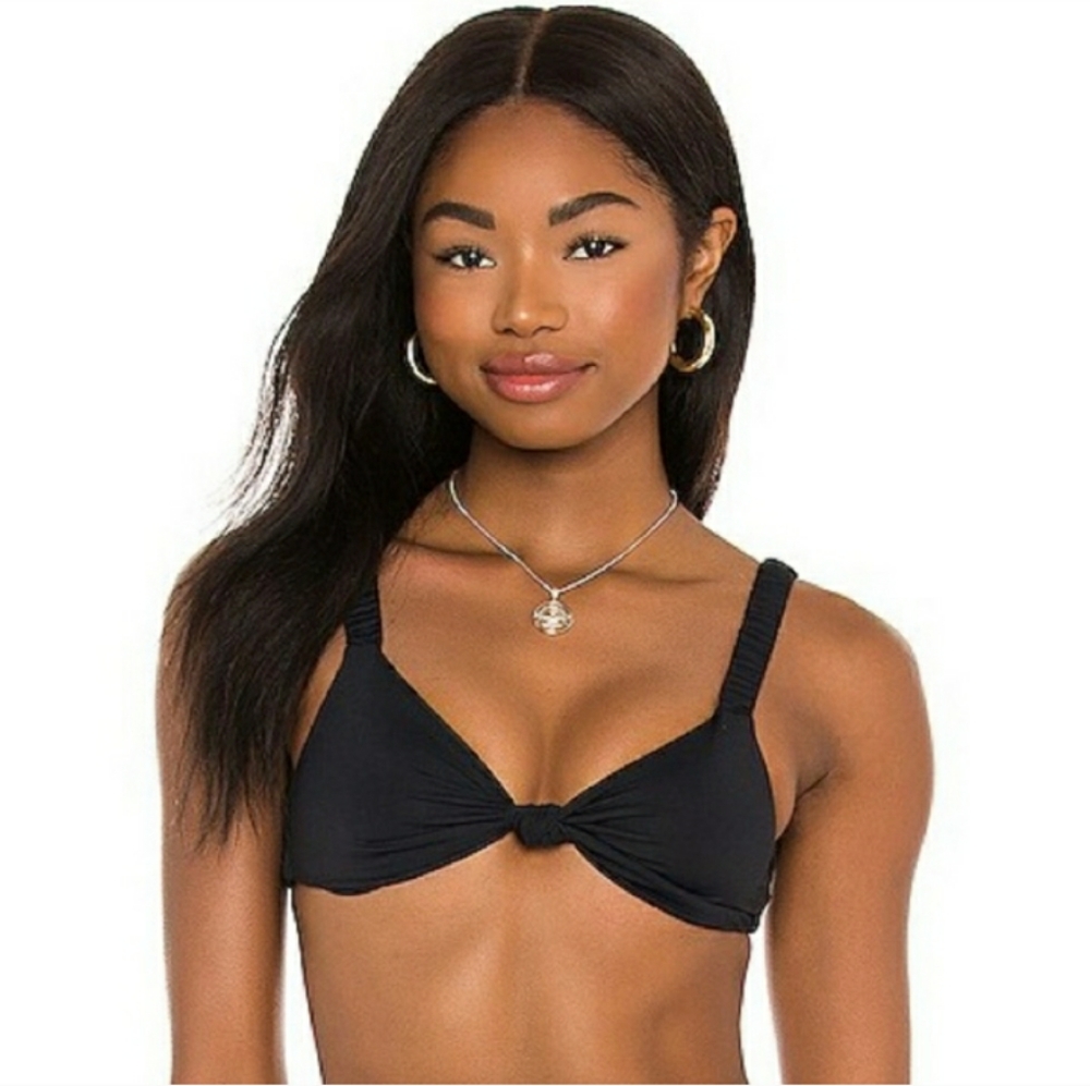 Vitamin A Black Bralette Bikini Top
